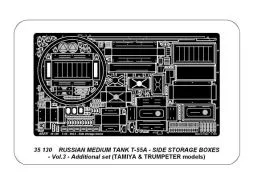 T-55A Side storage boxes for Tamiya, Trumpeter 1:35