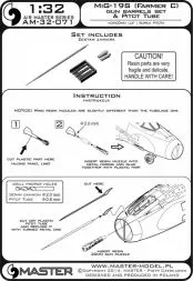MiG-19S Farmer C - gun barrels set & Pitot Tube 1:32