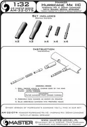 Hawker Hurricane Mk IIC - Hispano Mk II 20mm can. 1:32