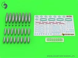 Additional types of warheads for British RP-3 Rocket 1:24