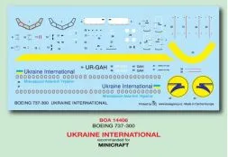 Boeing 737-300 - Ukraine International 1:144