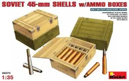 Soviet 45mm Shells with Ammo Boxes 1:35