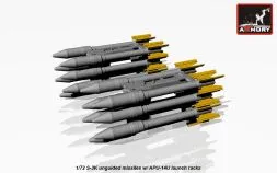 S-3K unguided missiles w/ APU-14U launcher racks 1:72