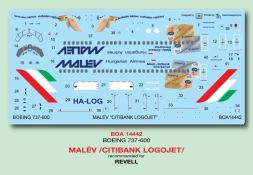 Boeing 737-600 - Malev Citibak Livery 1:144