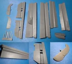 Bf 110C/D/E Flaps, Control Surfaces and Short Tail 1:48