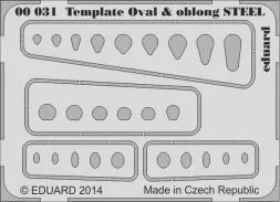Template ovals & oblong STEEL