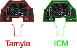 P-51B/C Mustang III - Instument panel 1:48