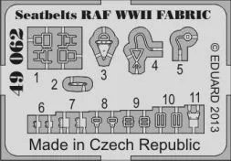 Seatbelts RAF WWII FABRIC 1:48