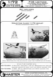 P-38 Lightning - late armament set 1:72