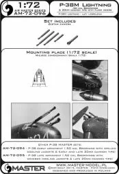 P-38M Lightning - armament set 1:72