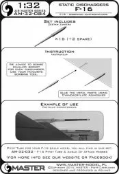 F-16 Static dischargers 1:32