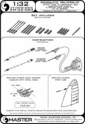 Mosquito Mk.II / Mk.VI - Pitot tube & armament set 1:32
