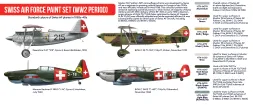 Swiss Air Force Paint Set (WW2 period)