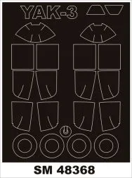 Yak-3 mask für Zvezda 1:48