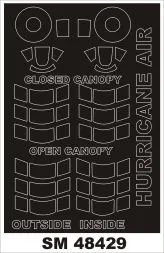 Hurricane Mk.I mask für Airfix 1:48