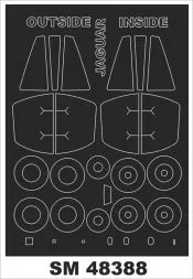 Sepecat Jaguar A mask für Kitty Hawk 1:48