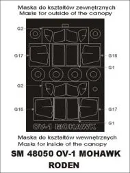 OV-1 Mohawk mask für Roden 1:48