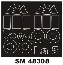 La-5 mask für Zvezda 1:48