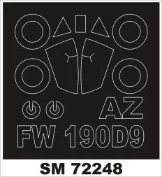 Fw 190D-9 mask for AZmodel 1:72