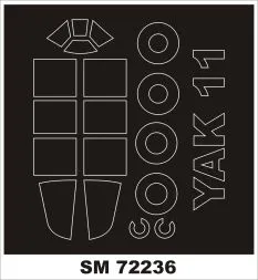 Yak-11 mask für RS Model 1:72