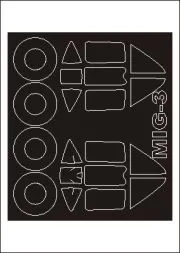 MiG-3 mask für Trumpeter 1:48