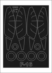 F-16CJ mask für Tamiya 1:48