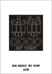 Bf 109F mask für ICM 1:48