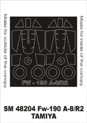 Fw 190A-8/R-2 mask für Tamiya 1:48