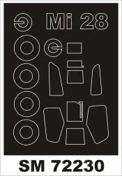 Mil Mi-28 Havoc mask für Zvezda 1:72