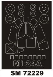 Mil Mi-24A mask für Zvezda 1:72