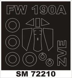 Fw 190A mask for Zvezda 1:72