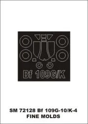 Bf 109G-10/K-4 mask für Fine molds 1:72