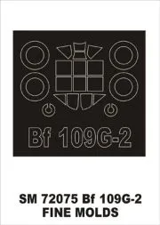 Bf 109G-2 mask für Fine Molds 1:72