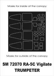 RA-5C mask für Trumpeter 1:72