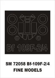 Bf 109F-2/F-4 mask für Fine Molds 1:72