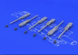 Browning M-2 guns (6pcs) 1:48