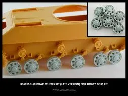 T-50 Road wheels set (late version) for Hobby Boss 1:35