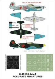 Yak-1 super mask für ACM./ Eduard 1:48