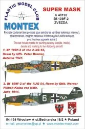 Bf 109F-2 super mask für Zvezda P.1 1:48