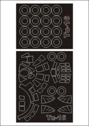 Tu-16 mask für Trumpeter 1:72