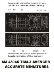TBM-3 mask für ACM. 1:48