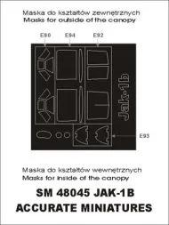 Yak-1b mask for ACM/ Eduard 1:48
