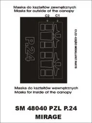 PLZ P-24F/G mask für Mirage 1:48