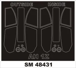 AH-1Z Viper mask für Kitty Hawk 1:48