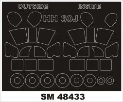 HH-60J mask für Italeri 1:48