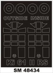 Ki-61 II Kai mask für RS Model 1:48