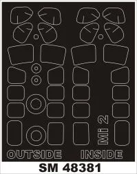 Mil Mi-2 mask für Aeroplast 1:48
