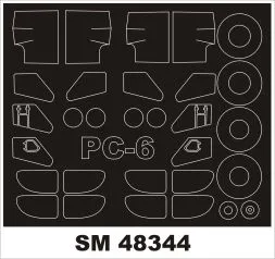 Pilatus PC 6 mask für Roden 1:48