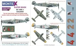 Bf 109E-1 mask + Decals for Eduard 1:48