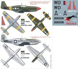 P-51B Mustang Super Mask für Tamiya P.1 1:48